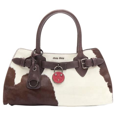 miu miu cow bag|miu michigan handbags.